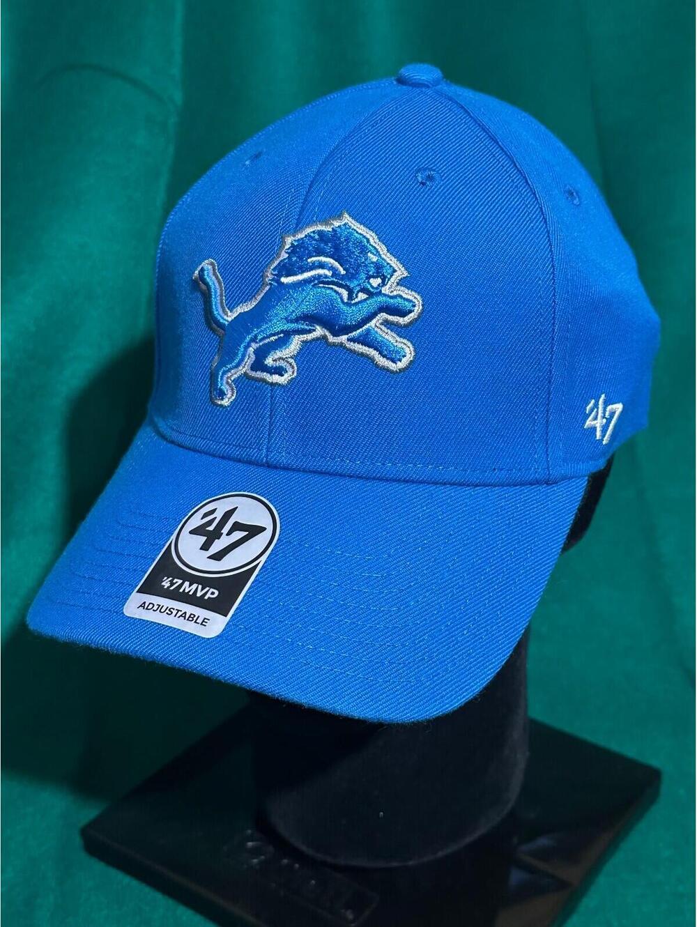 Detroit Lions '47 Brand MVP Hat with Adjustable Strap in Honolulu Blue